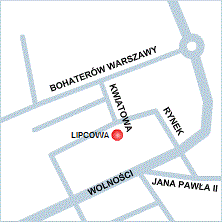 plan dojazdu do Urzędu Skarbowego w Choszcznie