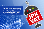 Banner akcji informujący, że od 2018 roku wszyscy podatnicy VAT wysyłają JPK VAT