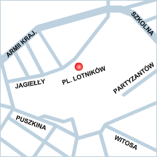 plan dojazdu do Urzędu Skarbowego w Goleniowie