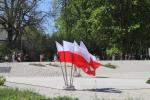 Powiewające flagi Polski