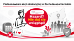 Grafika z logo akcji edukacyjnej i napisem o treści: Podsumowanie akcji w Zachodniopomorskiem