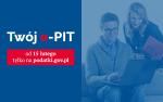 Twój e-PIT, od 15 lutego tylko na podatki.gov.pl. Kobieta i mężczyzna z laptopem